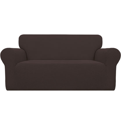 Easy-Going Stretch Loveseat Couch Covers Washable Dark Gray