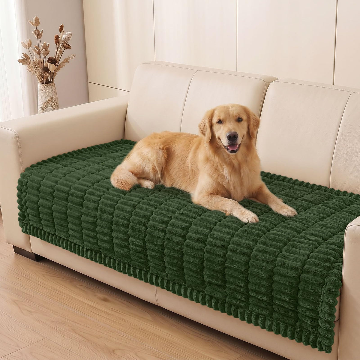 Smiry Couch Cover for Dogs, Non Slip Washable Sofa Protector for Pets