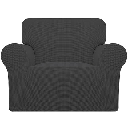 Easy-Going Stretch Loveseat Couch Covers Washable Dark Gray