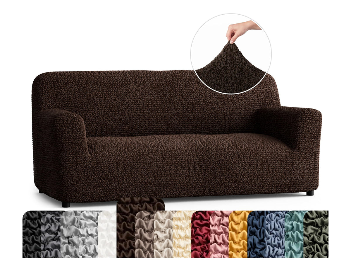 PAULATO Premium Stretch Couch Covers for Sofa - Sofa Chair Cover Washable, Dogs & Pets Friendly - Elastic Polyester Loveseat Slipcovers - Non-Slip Love Seat Couch Covers - Moss Green (64"-85" Wide)