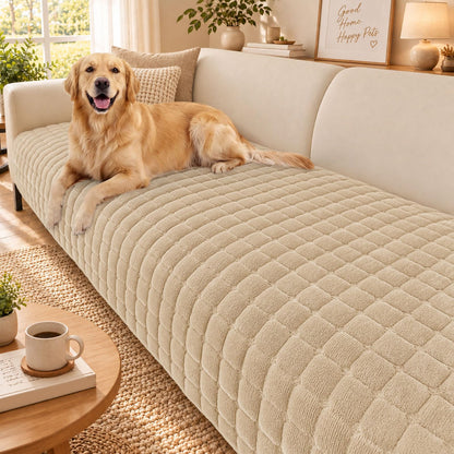 Smiry Velvet Couch Cover for Dogs, Non Slip Soft Sofa Protector for Pets