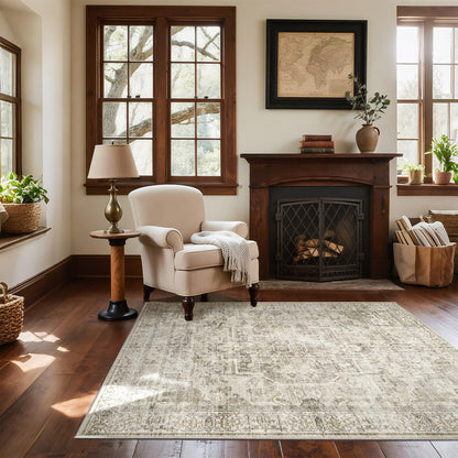 Area Rugs 9x12 Living Room: Washable Bedroom Rug Non Slip Large Boho Carpet
