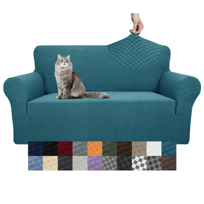 YEMYHOM Couch Cover Latest Jacquard Design High Stretch Sofa Covers for 3 Cushion Couch, Pet Dog Cat Proof Slipcover Non Slip Magic Elastic Furniture Protector (Sofa, Light Gray)