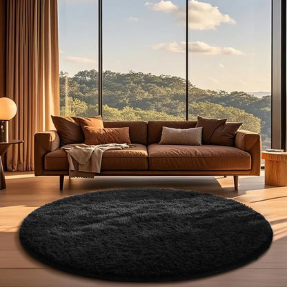 Ophanie Area Rugs 9x12 Living Room, Large Grey Bedroom Carpet, Big Shag Indoor Thick Soft Nursery Rug, Gray Fluffy Carpets for Boy and Girls Room Dorm Home Decor Aesthetic