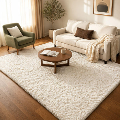 Ophanie Area Rugs 9x12 Living Room, Large Grey Bedroom Carpet, Big Shag Indoor Thick Soft Nursery Rug, Gray Fluffy Carpets for Boy and Girls Room Dorm Home Decor Aesthetic