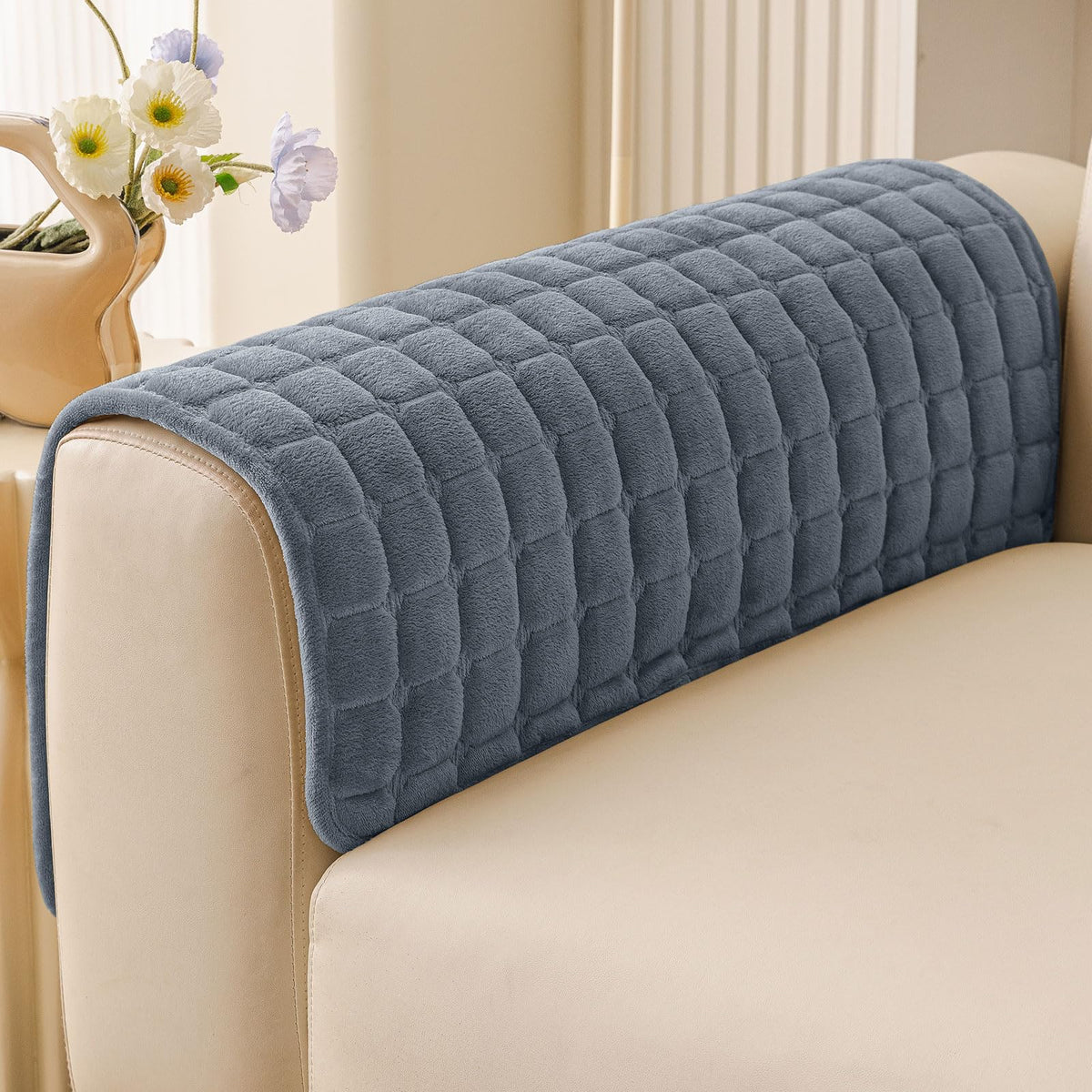 Smiry Velvet Couch Cover for Dogs, Non Slip Soft Sofa Protector for Pets