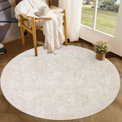 Sasttie 8x10 Area Rugs, Ultra-Soft Washable Rug for Living Room, Beige