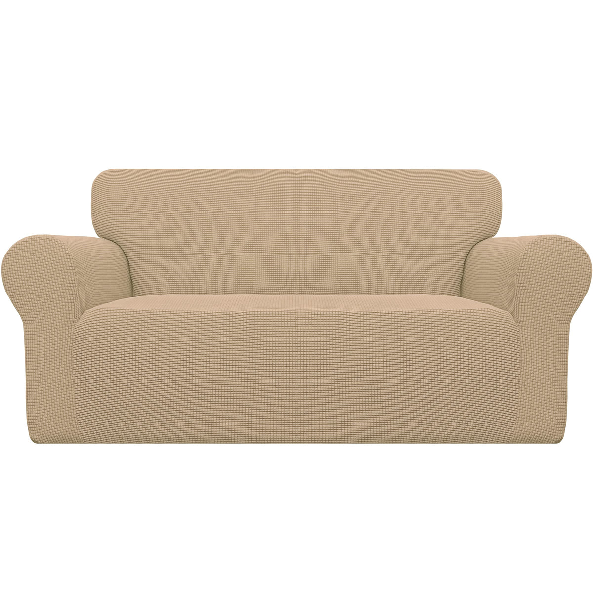 Easy-Going Stretch Loveseat Couch Covers Washable Dark Gray