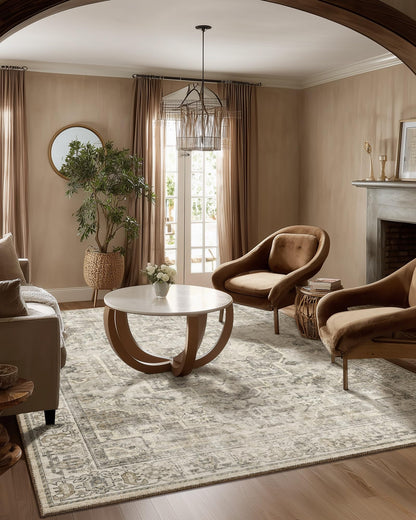 Area Rugs 9x12 Living Room: Washable Bedroom Rug Non Slip Large Boho Carpet