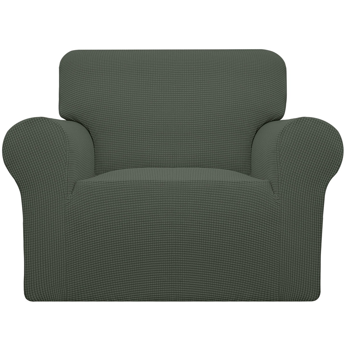 Easy-Going Stretch Oversized Sofa Couch Slipcover Washable Dark Gray