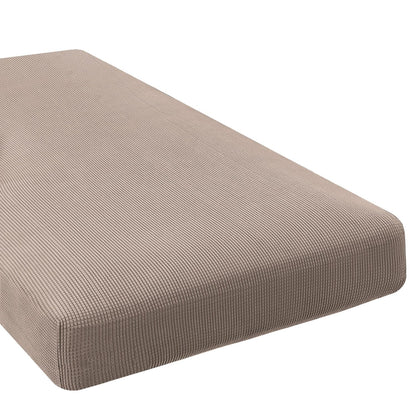 H.VERSAILTEX Super Stretch Individual Seat Cushion Covers Sofa Covers Couch Cushion Cover Slipcover Sets Thick Jacquard Textured Twill Fabric (3 Piece Sofa Cushion Covers, Grey)