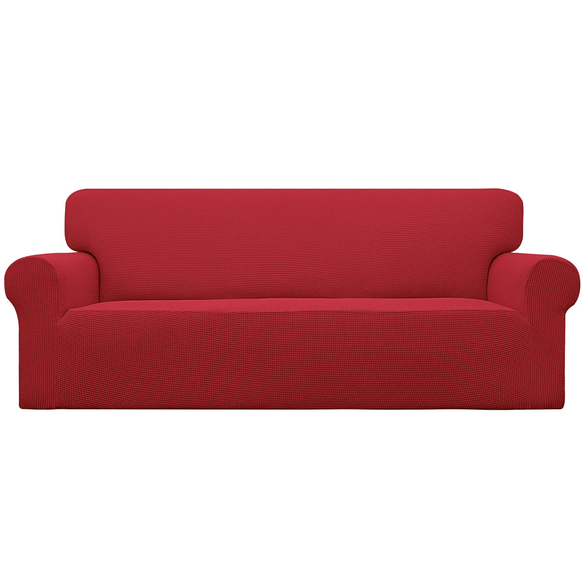 Easy-Going Stretch Loveseat Couch Covers Washable Dark Gray