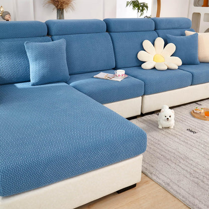 Couch Cushion Covers Sofa Covers Couch Covers for Sofa Pet Friendly Universal Sofa Covers Washable Stretch Slipcovers for Sectional Sofa (Texture Gray,Large Single Seat Cover)