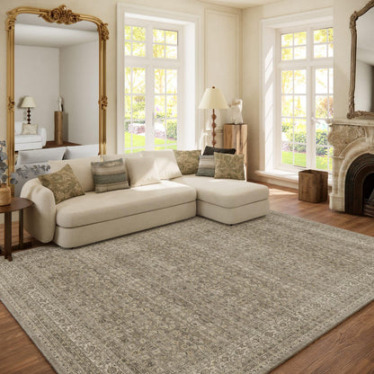 Area Rugs 9x12 Living Room: Washable Bedroom Rug Non Slip Large Boho Carpet