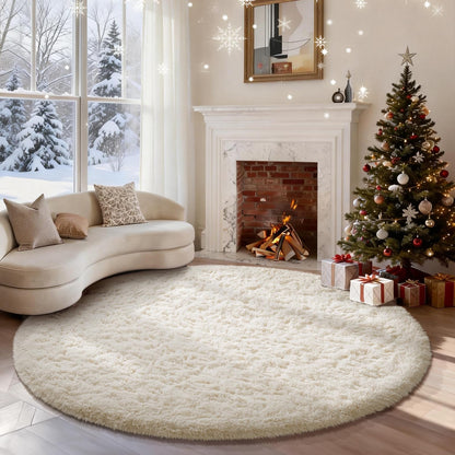 Ophanie Area Rugs 9x12 Living Room, Large Grey Bedroom Carpet, Big Shag Indoor Thick Soft Nursery Rug, Gray Fluffy Carpets for Boy and Girls Room Dorm Home Decor Aesthetic