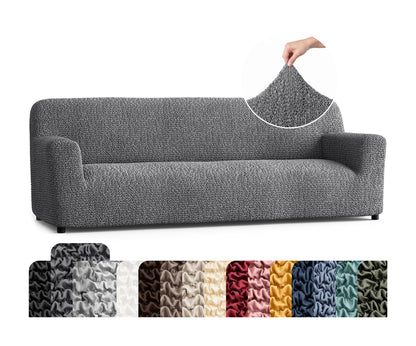 PAULATO Premium Stretch Couch Covers for Sofa - Sofa Chair Cover Washable, Dogs & Pets Friendly - Elastic Polyester Loveseat Slipcovers - Non-Slip Love Seat Couch Covers - Moss Green (64"-85" Wide)