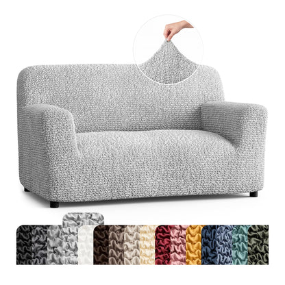 PAULATO Premium Stretch Couch Covers for Sofa - Sofa Chair Cover Washable, Dogs & Pets Friendly - Elastic Polyester Loveseat Slipcovers - Non-Slip Love Seat Couch Covers - Moss Green (64"-85" Wide)