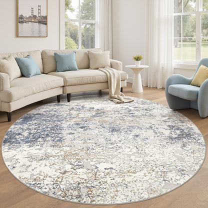 DMOYEST Area Rug Living Room Rugs 9x12 Washable Abstract Grey Carpet