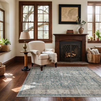 Area Rugs 9x12 Living Room: Washable Bedroom Rug Non Slip Large Boho Carpet
