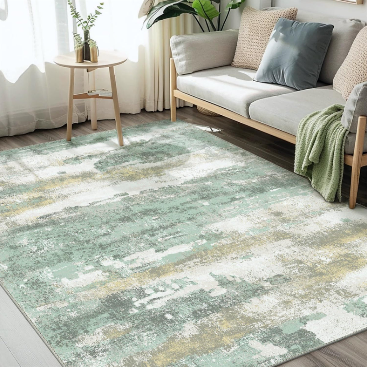 BEIMO 5X7 Area Rug for Living Room, Modern Abstract Washable Soft Non Slip