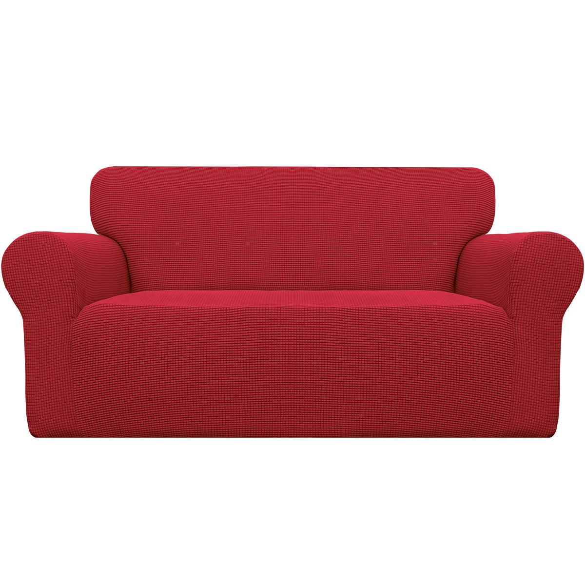 Easy-Going Stretch Loveseat Couch Covers Washable Dark Gray