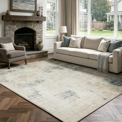 Washable Rugs 8x10 Area Rugs for Living Room,Ultra Soft Faux Wool Retro Carpets,Non Slip Backing,Durable Edge Binding,Stain Resistant,The Large Carpet for Bed Room,Dining Room,Office Decor