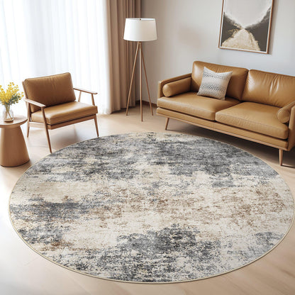 LOONGRUG 6x9 Area Rugs Washable Neutral Modern Abstract Living Room Rug