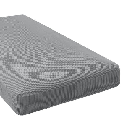 H.VERSAILTEX Super Stretch Individual Seat Cushion Covers - Sofa & Couch Cushion Slipcover Sets - Thick Jacquard Textured Twill Fabric (3 Piece, Island Fossi)
