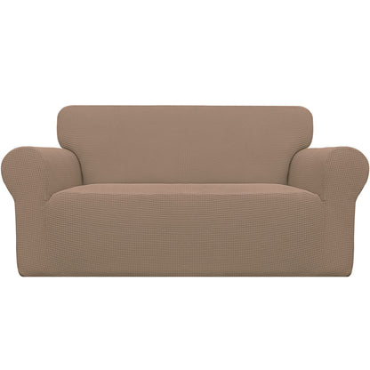 Easy-Going Stretch Loveseat Couch Covers Washable Dark Gray