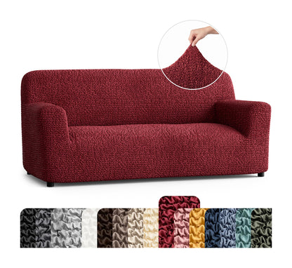 PAULATO Premium Stretch Couch Covers for Sofa - Sofa Chair Cover Washable, Dogs & Pets Friendly - Elastic Polyester Loveseat Slipcovers - Non-Slip Love Seat Couch Covers - Moss Green (64"-85" Wide)