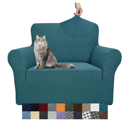 YEMYHOM Couch Cover Latest Jacquard Design High Stretch Sofa Covers for 3 Cushion Couch, Pet Dog Cat Proof Slipcover Non Slip Magic Elastic Furniture Protector (Sofa, Light Gray)