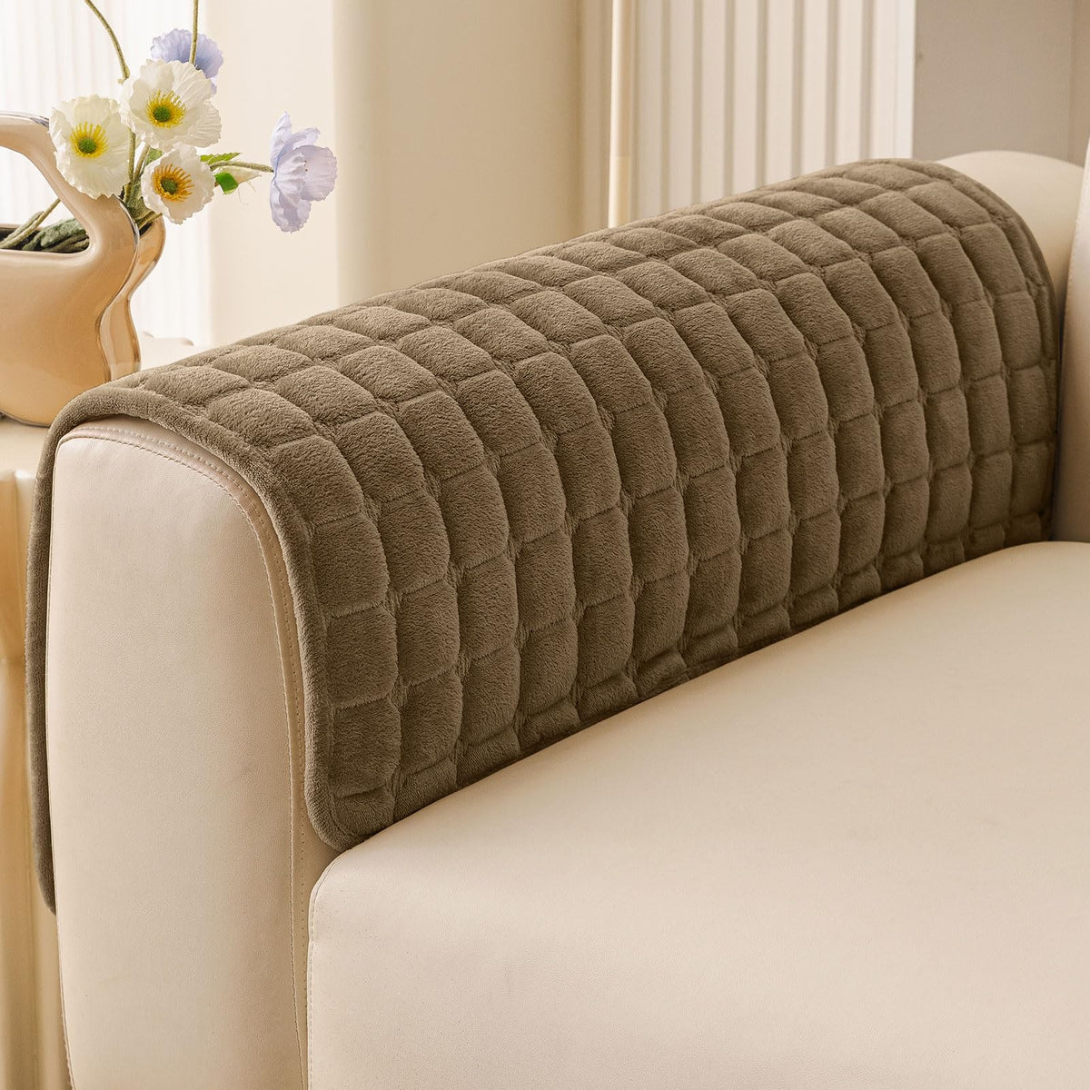 Smiry Velvet Couch Cover for Dogs, Non Slip Soft Sofa Protector for Pets