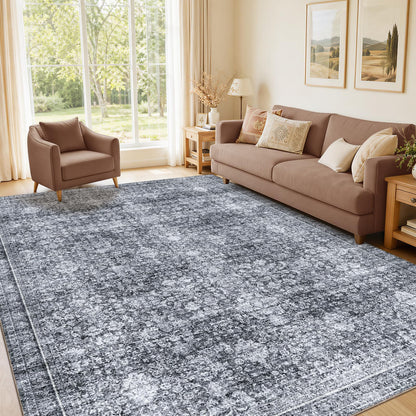 Sasttie 8x10 Area Rugs, Ultra-Soft Washable Rug for Living Room, Beige