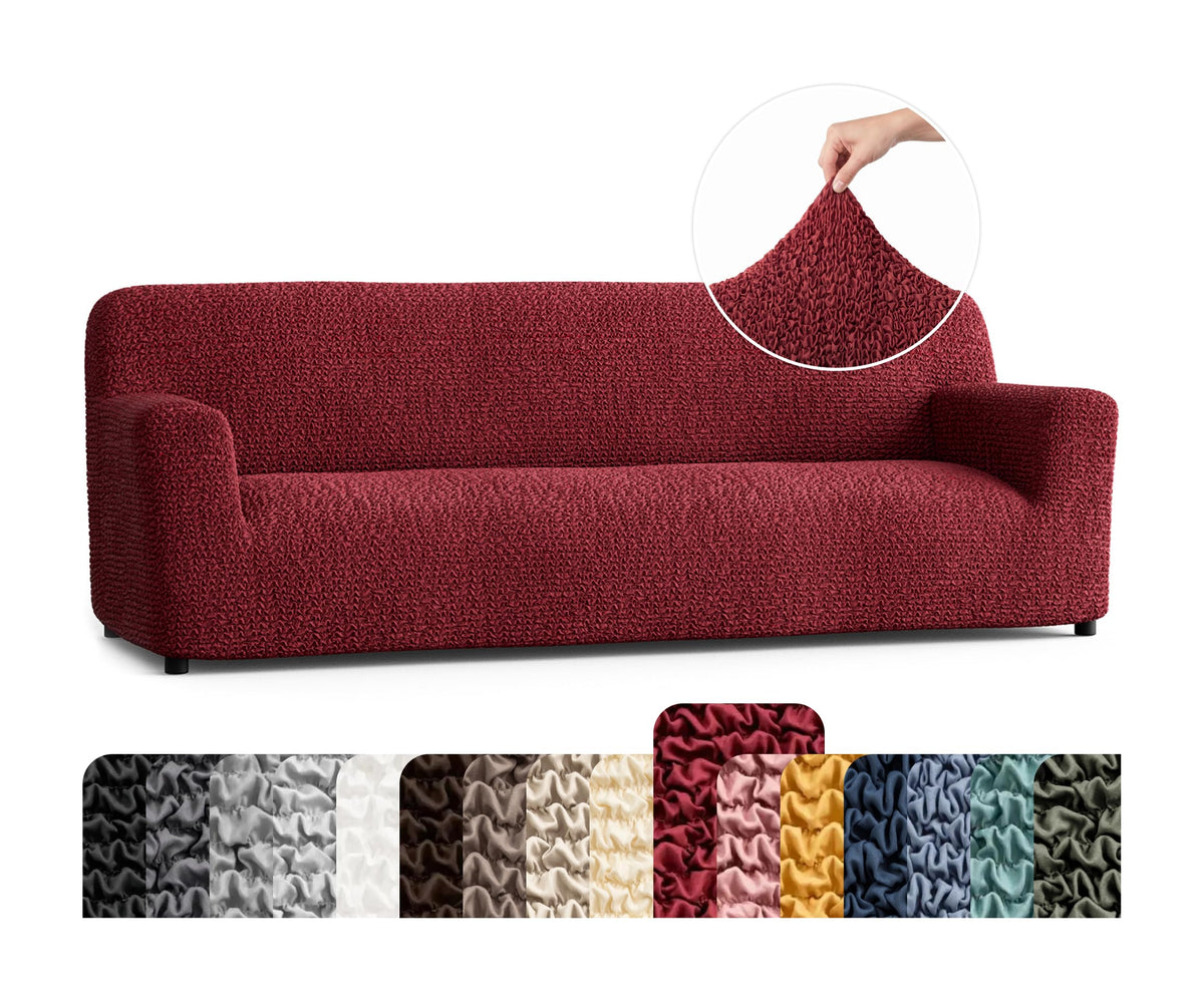 PAULATO Premium Stretch Couch Covers for Sofa - Sofa Chair Cover Washable, Dogs & Pets Friendly - Elastic Polyester Loveseat Slipcovers - Non-Slip Love Seat Couch Covers - Moss Green (64"-85" Wide)
