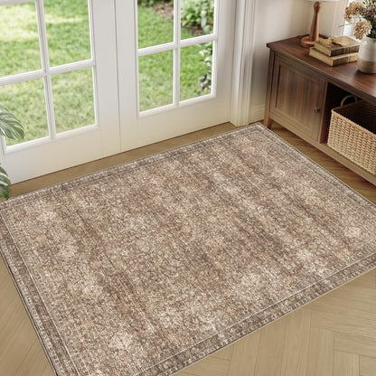 Sasttie 8x10 Area Rugs, Ultra-Soft Washable Rug for Living Room, Beige