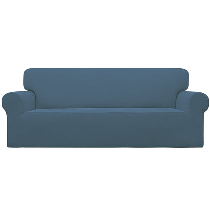 Easy-Going Stretch Loveseat Couch Covers Washable Dark Gray