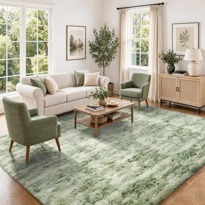Ophanie Area Rugs for Living Room Bedroom, Washable Non-Slip Fluffy Soft Grey Shag Carpet, Indoor Floor Gray 4x6 Fuzzy Shaggy Living Room Plush Rug for Kids Home Dorm Decor Aesthetic