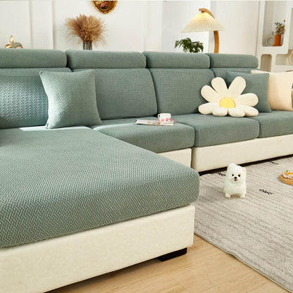 Couch Cushion Covers Sofa Covers Couch Covers for Sofa Pet Friendly Universal Sofa Covers Washable Stretch Slipcovers for Sectional Sofa (Texture Gray,Large Single Seat Cover)