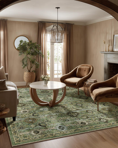 Area Rugs 9x12 Living Room: Washable Bedroom Rug Non Slip Large Boho Carpet