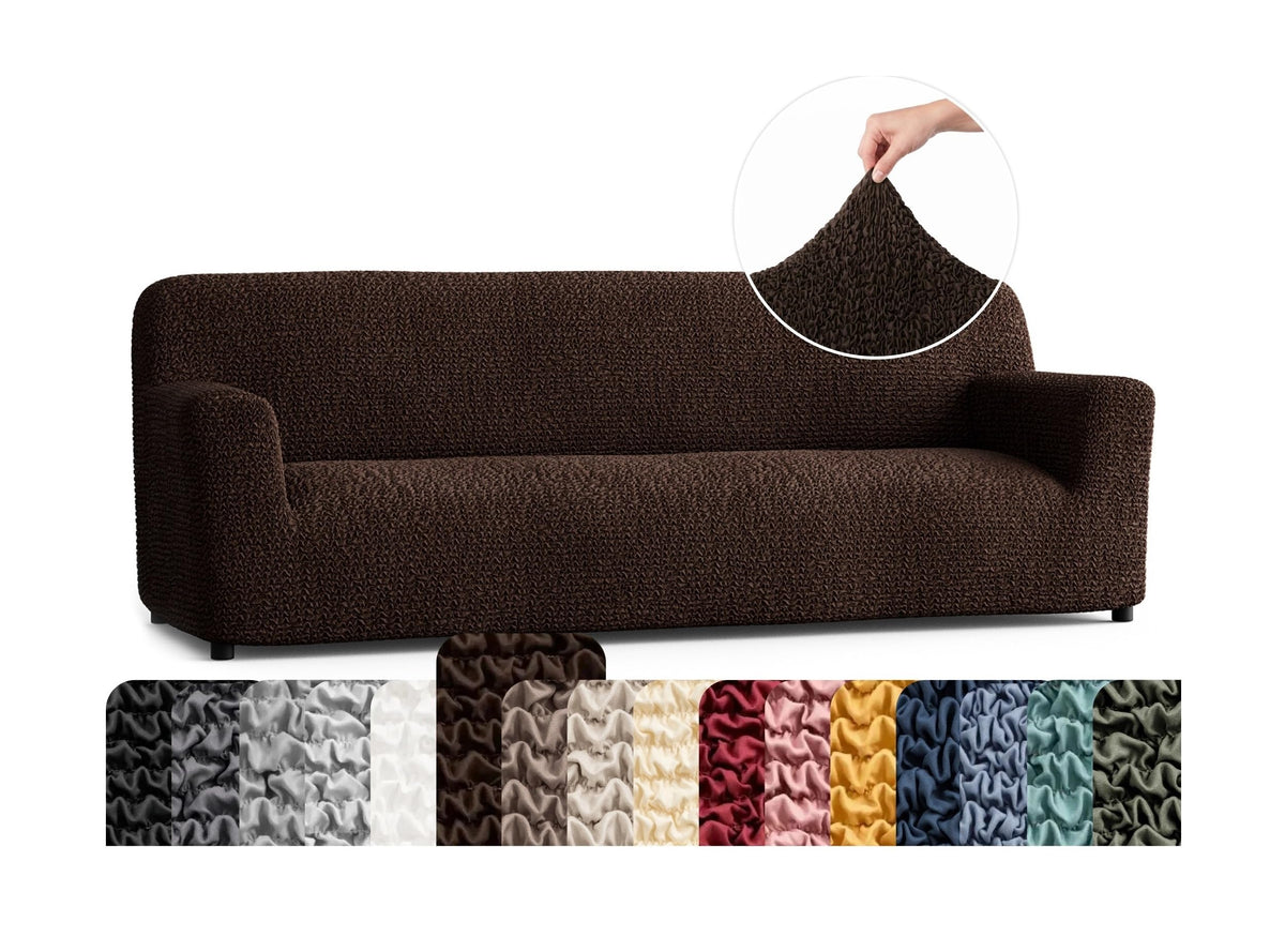 PAULATO Premium Stretch Couch Covers for Sofa - Sofa Chair Cover Washable, Dogs & Pets Friendly - Elastic Polyester Loveseat Slipcovers - Non-Slip Love Seat Couch Covers - Moss Green (64"-85" Wide)