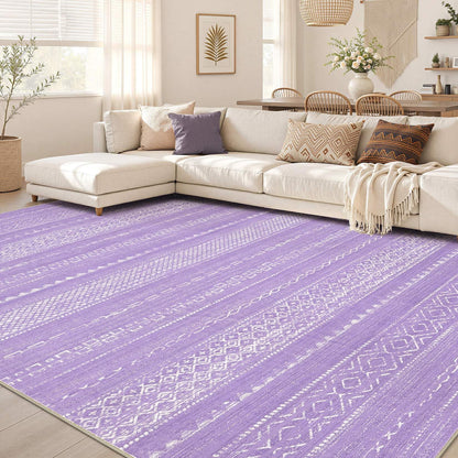 Nakagishi Boho 5x7 Area Rug Living Room Rugs Machine Washable Beige/Brown
