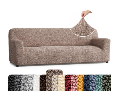 PAULATO Premium Stretch Couch Covers for Sofa - Sofa Chair Cover Washable, Dogs & Pets Friendly - Elastic Polyester Loveseat Slipcovers - Non-Slip Love Seat Couch Covers - Moss Green (64"-85" Wide)