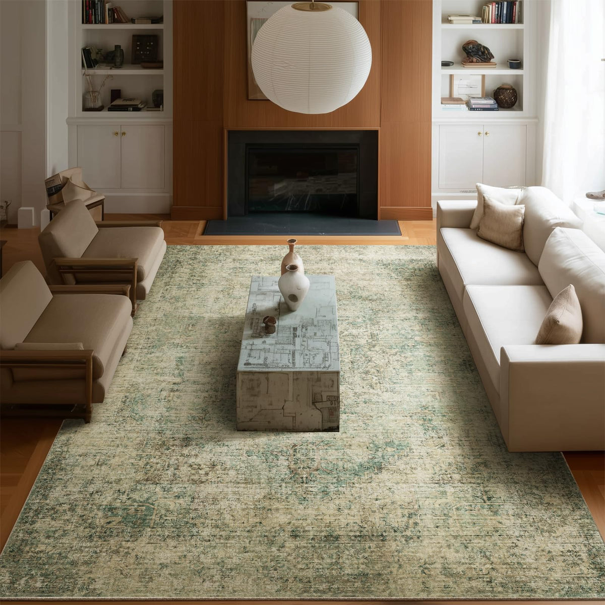 Machine Washable Rugs for Living Room: 8x10 Area Rugs for Bedroom