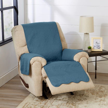 Great Bay Home Reversible Patchwork Sofa Cover - Washable Slipcover Furniture Protector with Elastic Straps - Perfect for Kids & Pets - Box-Stitched Detail (Taupe)