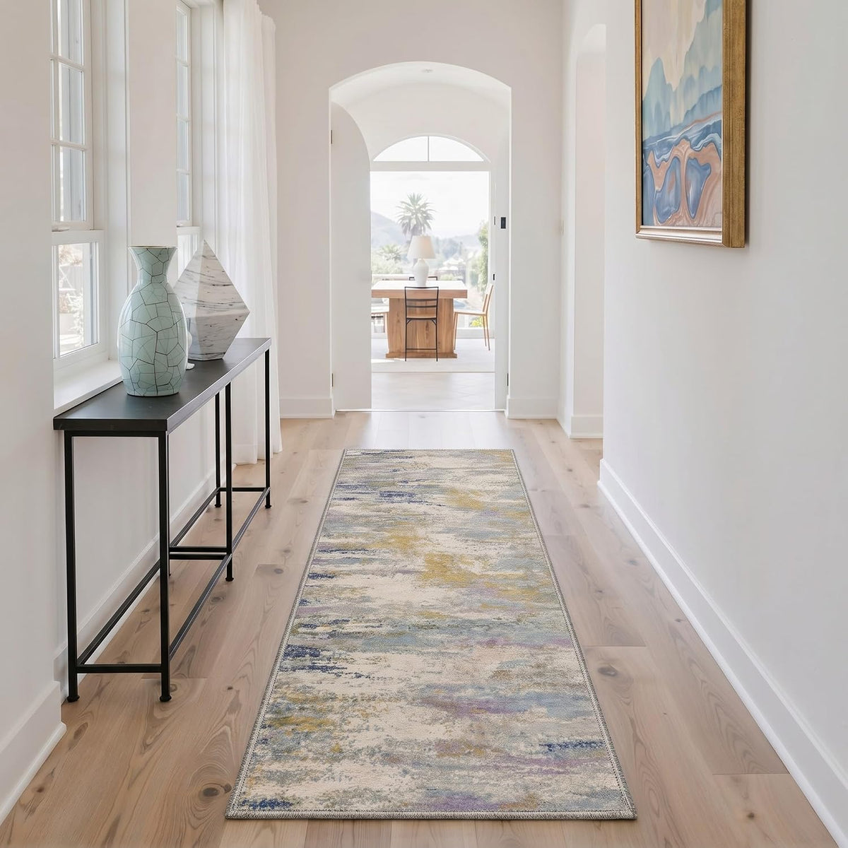 BEIMO 5X7 Area Rug for Living Room, Modern Abstract Washable Soft Non Slip