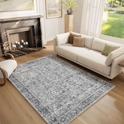 Machine Washable Rugs for Living Room: 8x10 Area Rugs for Bedroom