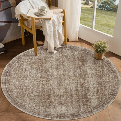 Sasttie 8x10 Area Rugs, Ultra-Soft Washable Rug for Living Room, Beige