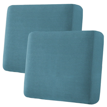 H.VERSAILTEX Super Stretch Individual Seat Cushion Covers - Sofa & Couch Cushion Slipcover Sets - Thick Jacquard Textured Twill Fabric (3 Piece, Island Fossi)