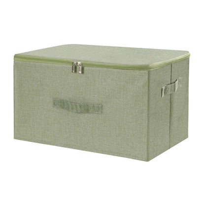 ANMINY Fabric Storage Bins with Zipper Lids, 15"x10"x6", Gray, 1 PCS