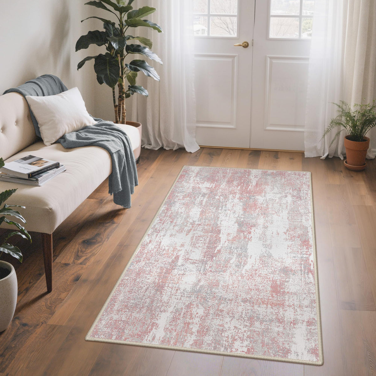 BEIMO 5X7 Area Rug for Living Room, Modern Abstract Washable Soft Non Slip